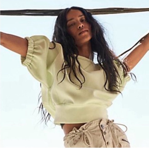 Tops - Free People Movement Lead the Pack Layer Top - Glow with the flow yellow